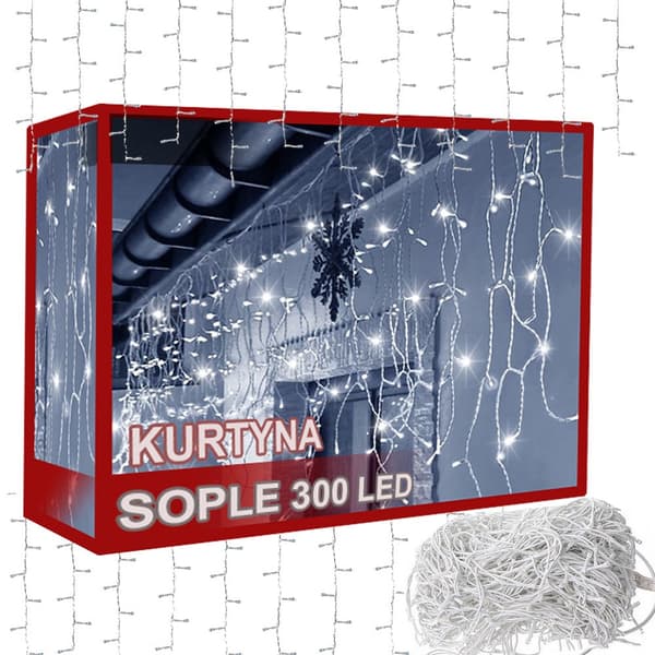 Ljusslinga 10 m kallvit - Julgran / dekoration inomhus