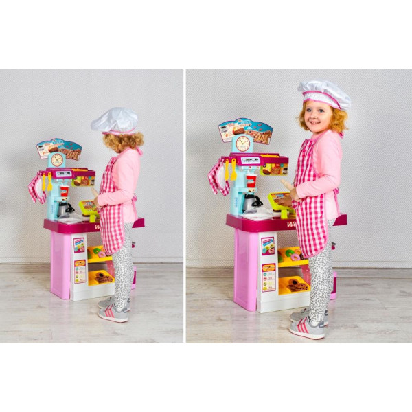 Kokkeklær for barn - 7 deler - Forkle og Kokkelue m.m. Multicolor