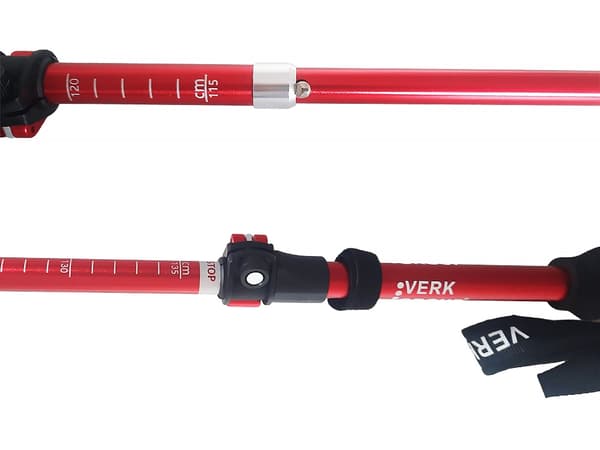 Gåstavar nordic walking set Red