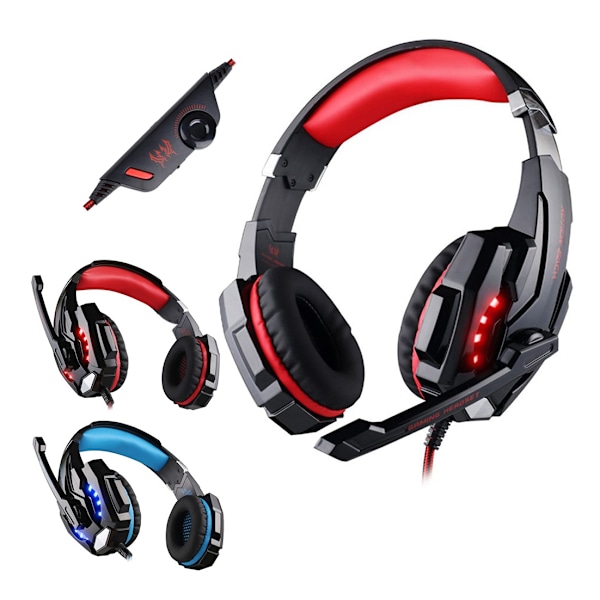 Headset for PS4 & PC - Gaming / Hodetelefoner Kotion Each G9000 Red