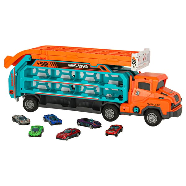 Leksaksbil Biltransport Orange