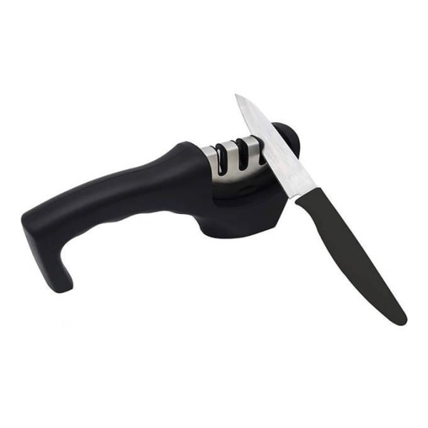 3-i-1 keramisk knivsliper - Slip knivene dine Black
