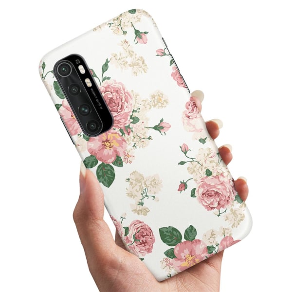 Xiaomi Mi Note 10 Lite - Cover/Mobilcover Retro Blomster