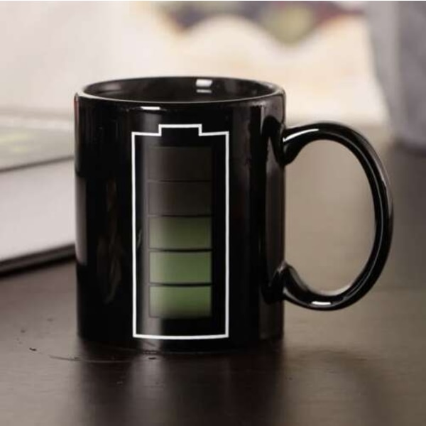 Mugg / Kaffemugg Batteri - Värmekänslig
