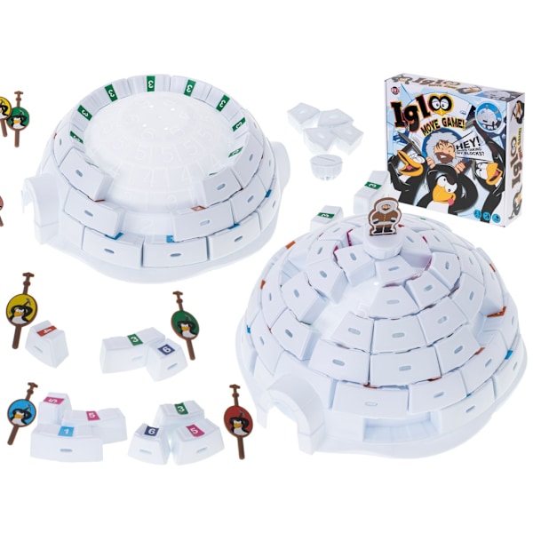 Skicklighetsspel bygga igloos pingviner