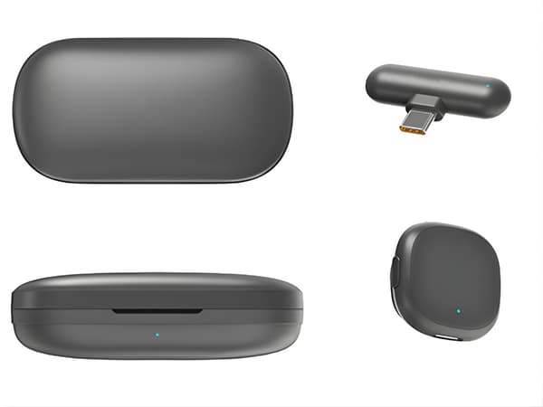 Trådlös lavalier mikrofon 2 st för iPhone mobil eller dator USB-C