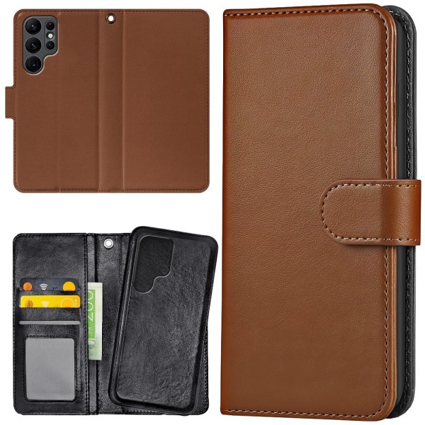 Samsung Galaxy S23 Ultra - Mobilcover/Etui Cover Brun