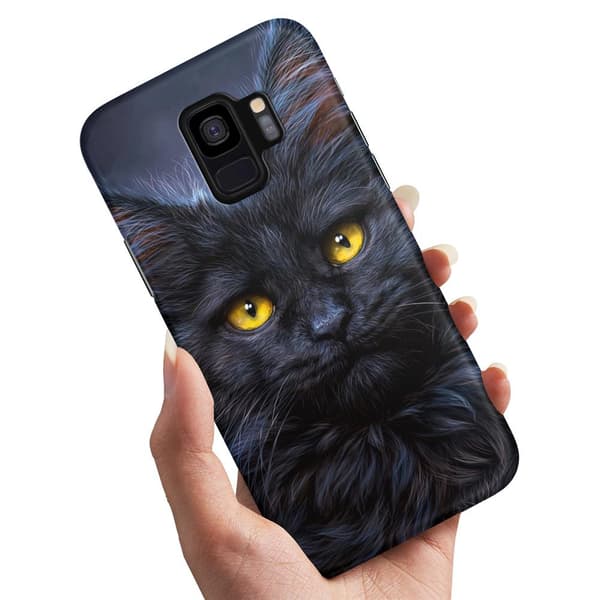 Deksel / Mobildeksel til Samsung Galaxy S9 Plus - Svart Katt