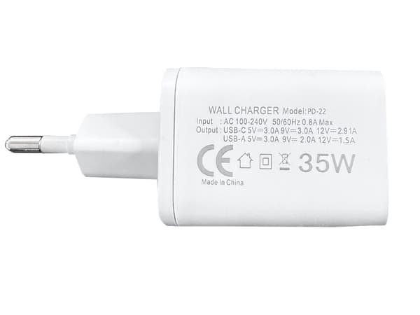 Snabbladdare 35W USB-C nätadapter