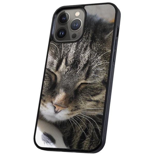iPhone 13 Pro Max - Deksel/Mobildeksel Sovende Katt Multicolor