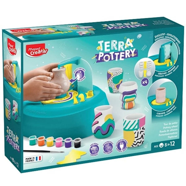 Creativ keramikhjul för barn