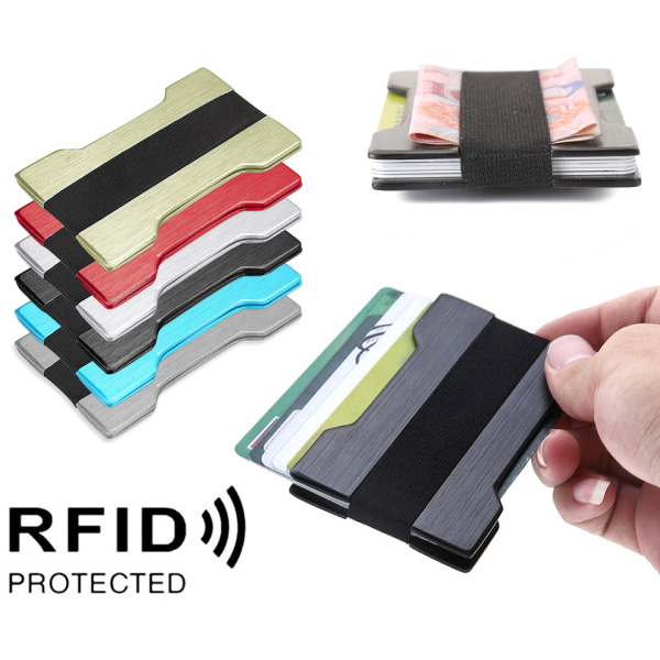 Korttiteline 12 korttia - Lompakko alumiinia Pop-Up - RFID Silver 6c74 |  Silver | 48 | Fyndiq