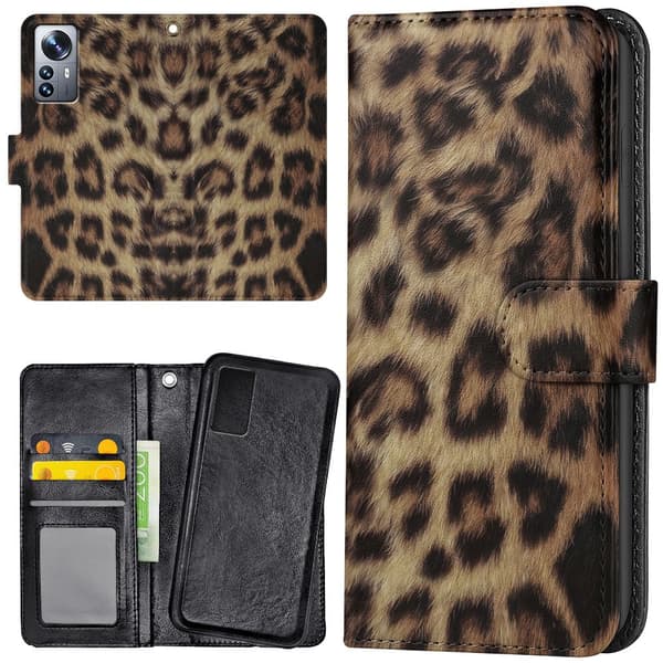 Xiaomi 12 - Mobilcover/Etui Cover Leopard