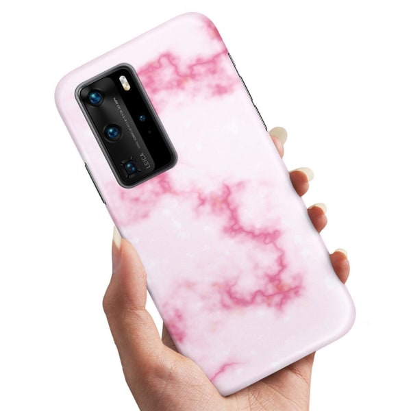 Huawei P40 Pro - Deksel/Mobildeksel Marmor Multicolor