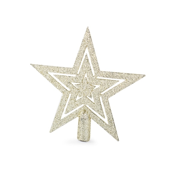 100-Pak Julekugler + Stjerne – Juledekoration Gold