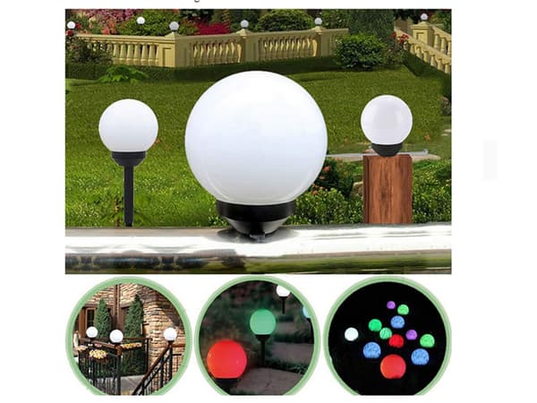 4-Pack Trädgårdsbelysning RGB LED - Solcell