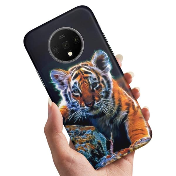 Cover / Mobilcover til OnePlus 7T - Tigerunge