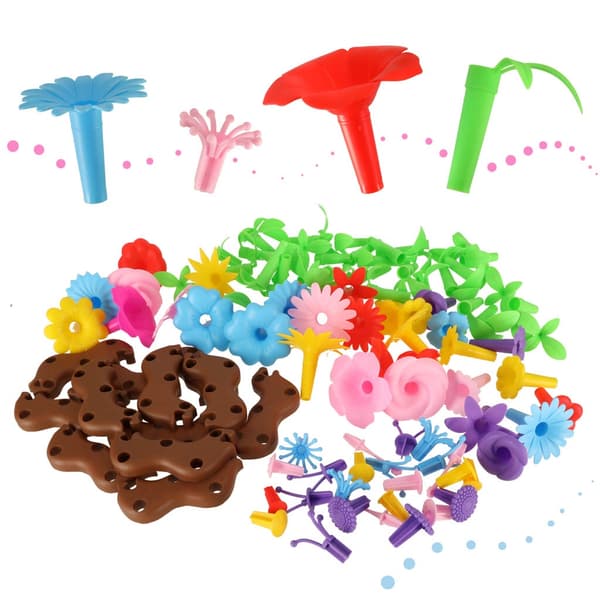 Blommor kreativa block blomsterträdgård 104 element