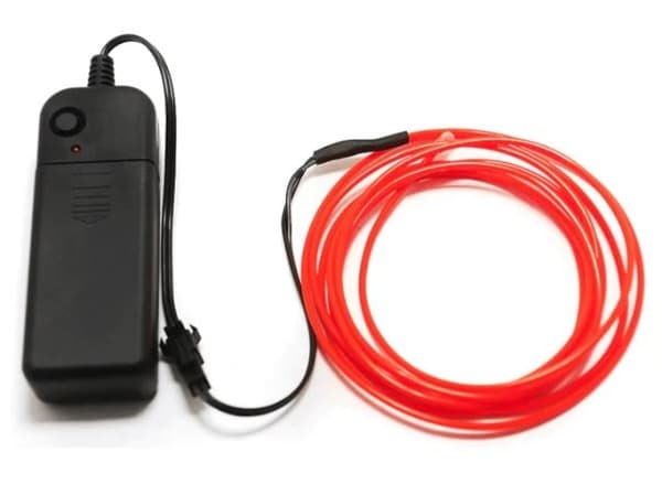 Neonljus flexibel röd 3 m