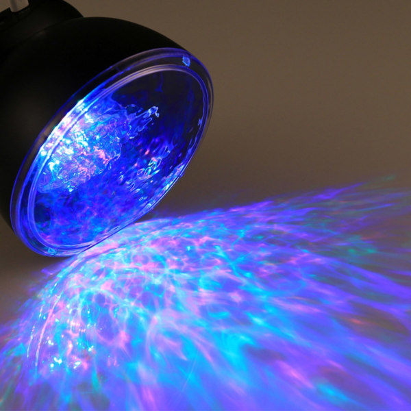 Disco lampe med projektor & vand effekt - LED lampe / Disco Multicolor