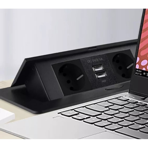 Innbygget Grenuttak med USB / Borduttak - Dobbel