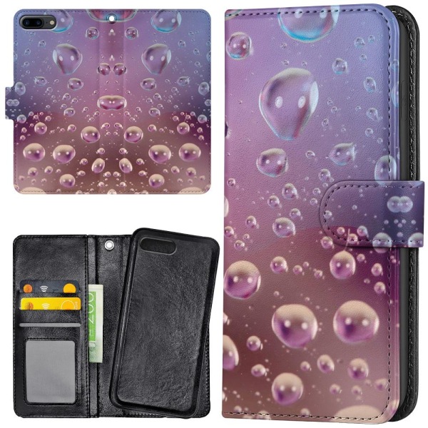 iPhone 7/8 Plus - Plånboksfodral/Skal Bubblor