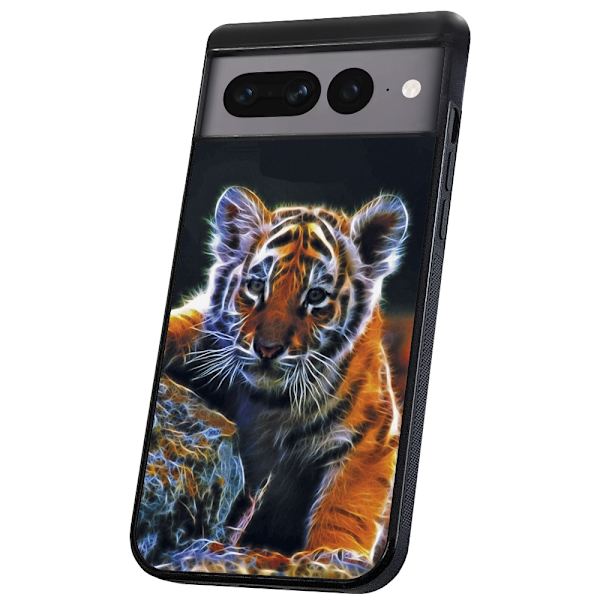 Google Pixel 7A - Deksel/Mobildeksel Tigerunge