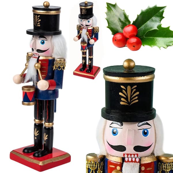 Nötknäppare trä - Dekorativ julfigur i klassisk stil