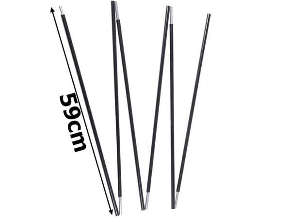 Tältvägg hopfällbar 340 cm - 6 segment, 2 paket