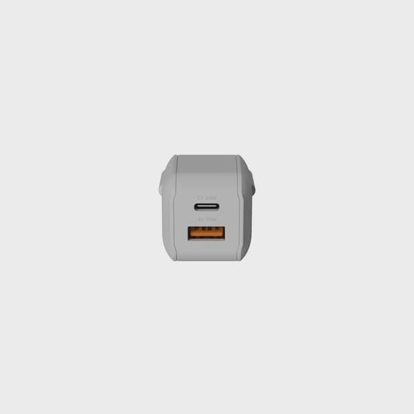 Xtorm 25W GaN3 NextGen Hemladdare USB-C/A GRS Vit