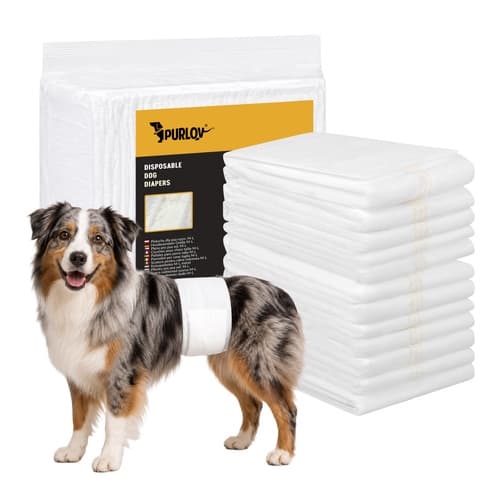 Hundblöjor / Kisskydd för hanhund - 12-Pack 46-60 cm