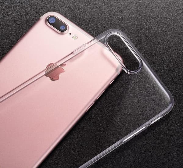 iPhone 7/8 Plus - Deksel/Mobildeksel - TPU Transparent