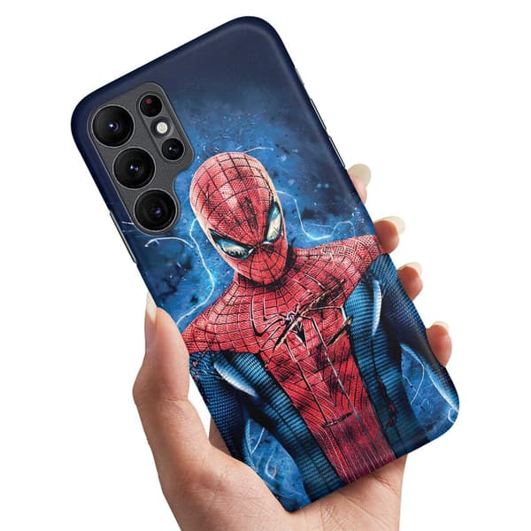 Deksel / Mobildeksel til Samsung Galaxy S22 Ultra - Spiderman Multicolor