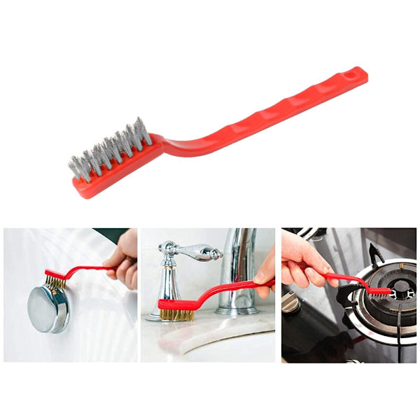 3-Pack - Stålborstar Set - Mässing, stål & nylon