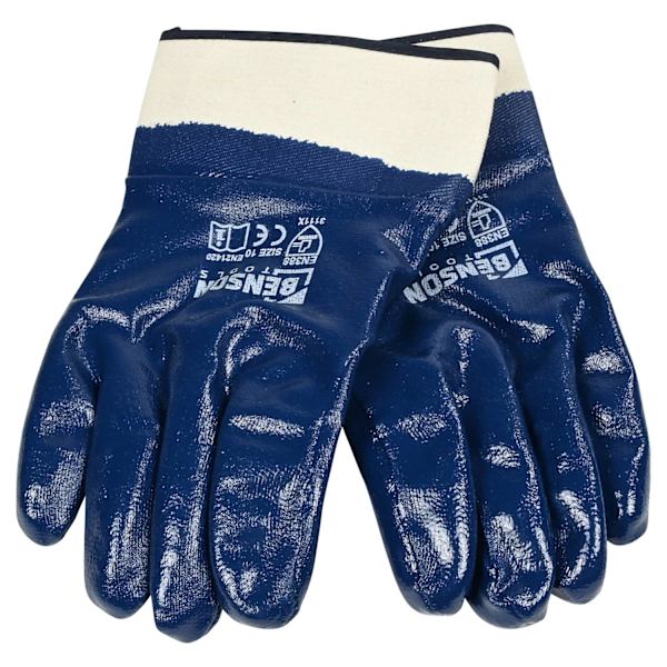 Arbetshandskar helnitril stl 10