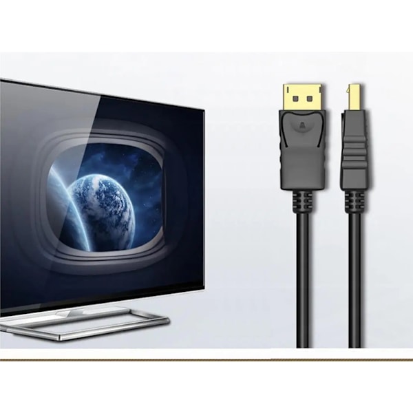 DisplayPort 1.4 kabel / DP kabel 2m – Opptil 8k