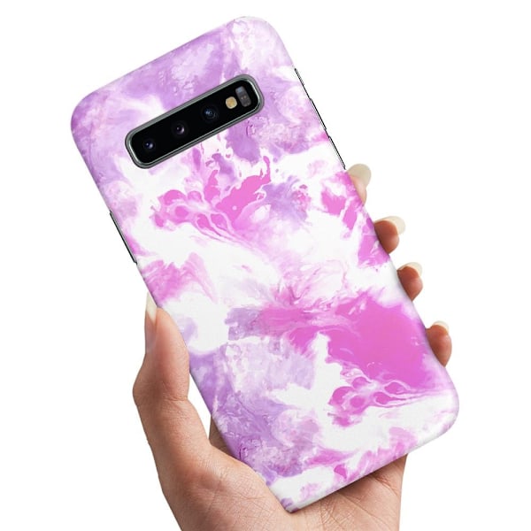 Samsung Galaxy S10 Plus - Cover/Mobilcover Marmor Multicolor
