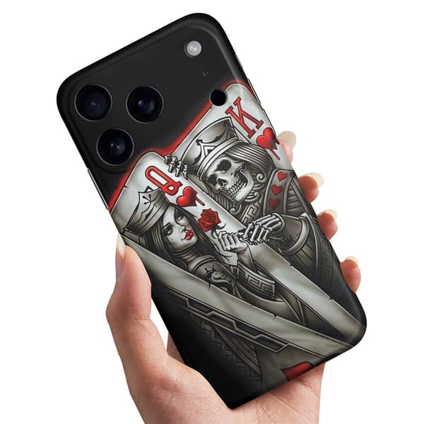 Deksel / Mobildeksel til iPhone 17 / 18 Pro Max - King Queen Kortstokk