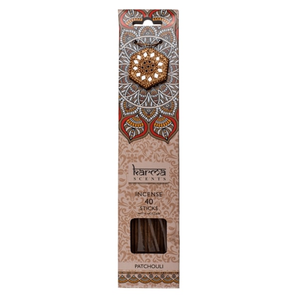 40-Pak - Røkelsespinner / Røkelse - Du velger duften! Brown Patchouli