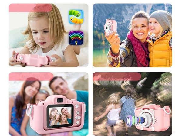 Digitalkamera / Kamera til Børn – Børnekamera Pink