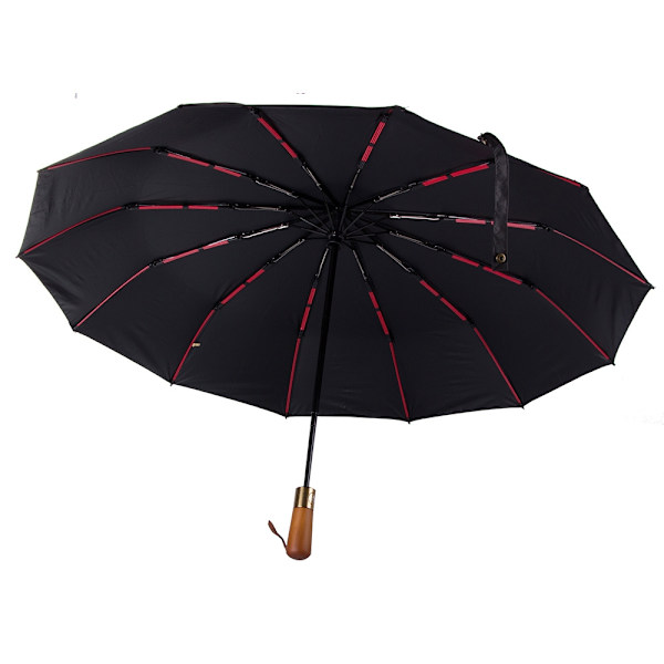 Paraply fällbart paraply automatisk svart unisex elegant stor anständig