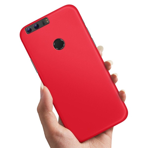 Huawei Honor 8 - Cover/Mobilcover Rød Red