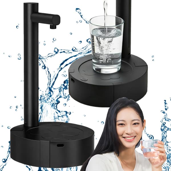 Vattenpump dispenser USB flaska Black