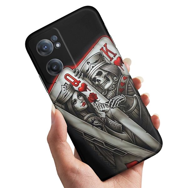 OnePlus Nord CE 2 5G - Kuoret/Suojakuori King Queen Korttipakka