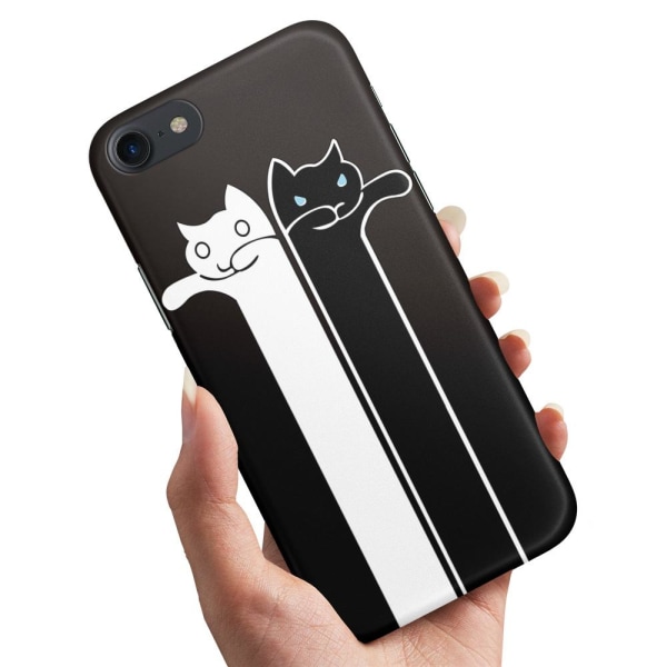 iPhone 7/8/SE - Cover/Mobilcover Langstrakte Katte