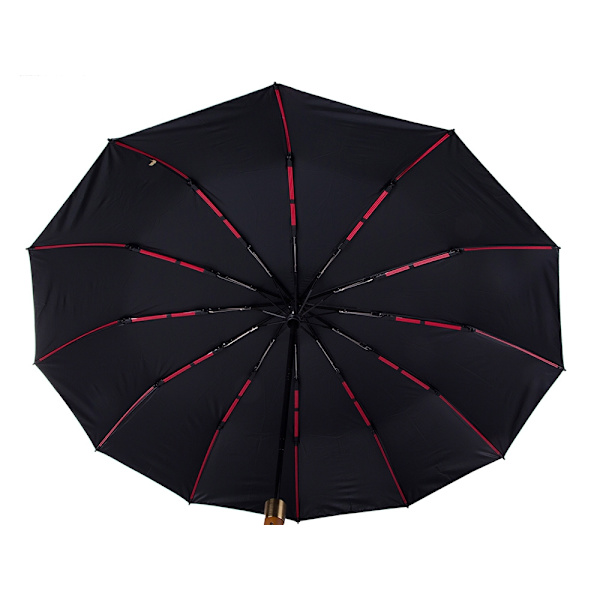 Paraply fällbart paraply automatisk svart unisex elegant stor anständig