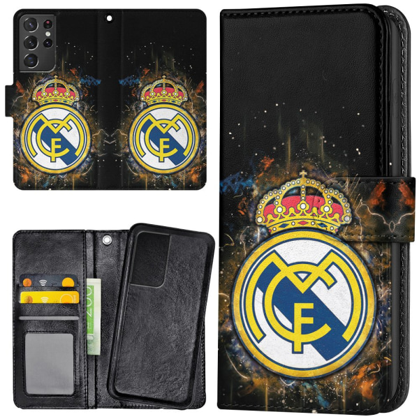 Samsung Galaxy S21 Ultra - Lommebok Deksel Real Madrid