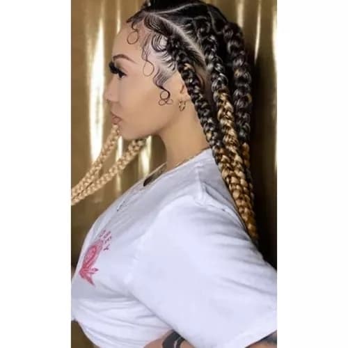 Jumbo Braid / Løshår Hårfletning - 60 cm Ljusbrun