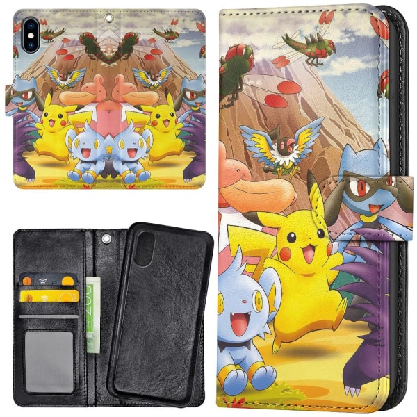 iPhone XS Max - Lompakkokotelo/Kuoret Pokemon