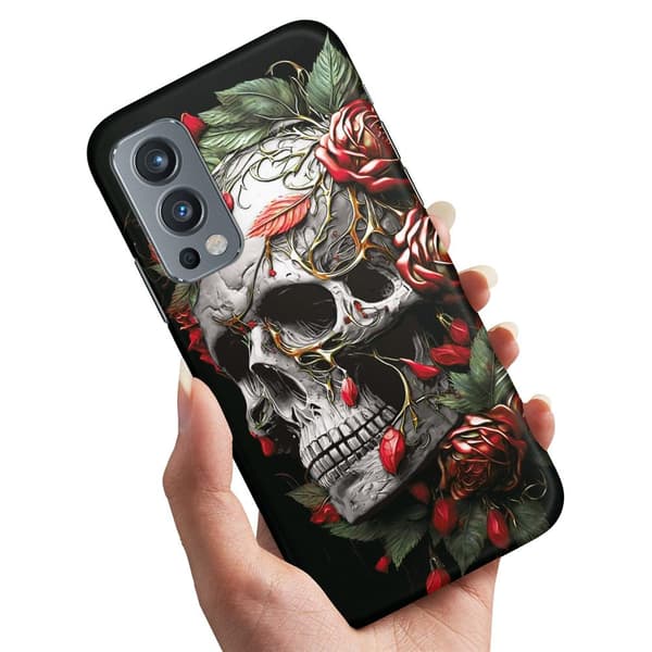 Deksel / Mobildeksel til OnePlus Nord 2 5G - Skull Roses